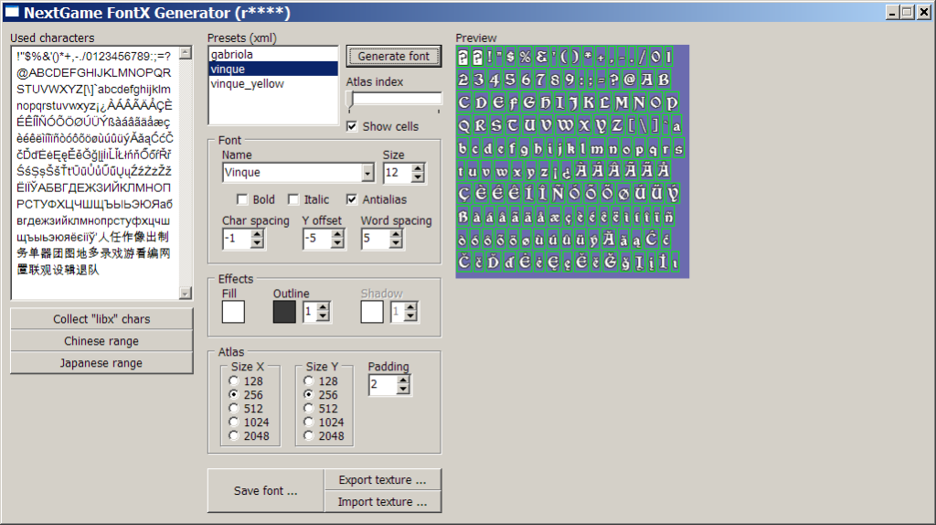 Live progress #26 - Font Generator tool.